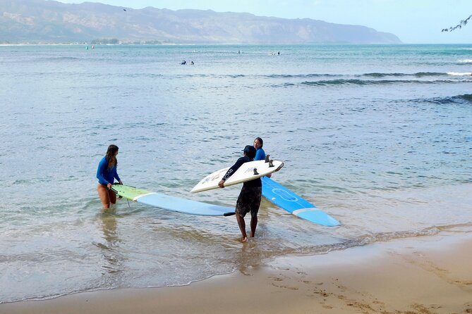 Beginner Surf Lesson at North Shore Haleiwa, Oahu - The land demo that helps you stand up sooner