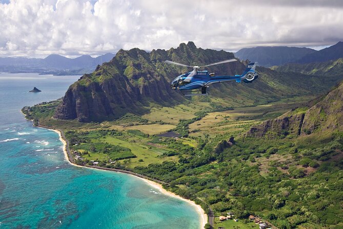 Blue Skies of Oahu Helicopter Tour - Kualoa Ranch and the “kapu” waterfall: seeing only the air can show