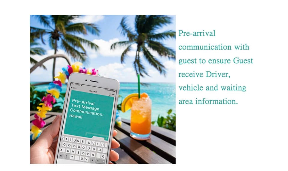 DEPARTURE-Private Transfer waikiki to HNL airport by minivan - Pickup timing and the day-before message that keeps you calm