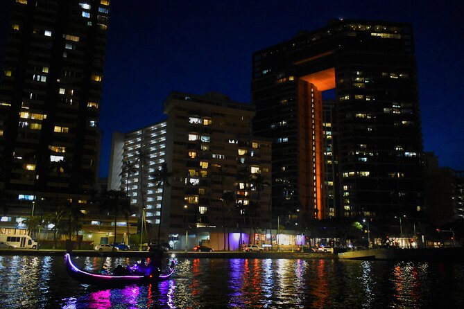 Fireworks Waikiki Gondola Cruise -lots of fun- - Cruising the harbor: bridges, canal, and Magic Island