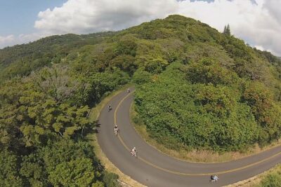 Full Day Oahu Bike, Hike, Sail and Snorkel Combo - Diamond Head sail: a 38-foot catamaran with a reef-ready plan