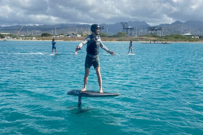 Group of 2 + mid length eFoil experience Honolulu HAWAII - Safety Gear and Instructor Coaching That Keeps You Calm