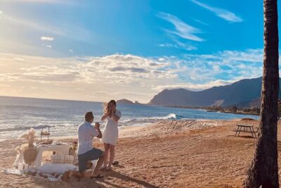Hawaii Beach Picnic Date - What You Eat: Charcuterie, Seasonal Fruit, Poke, and Cake