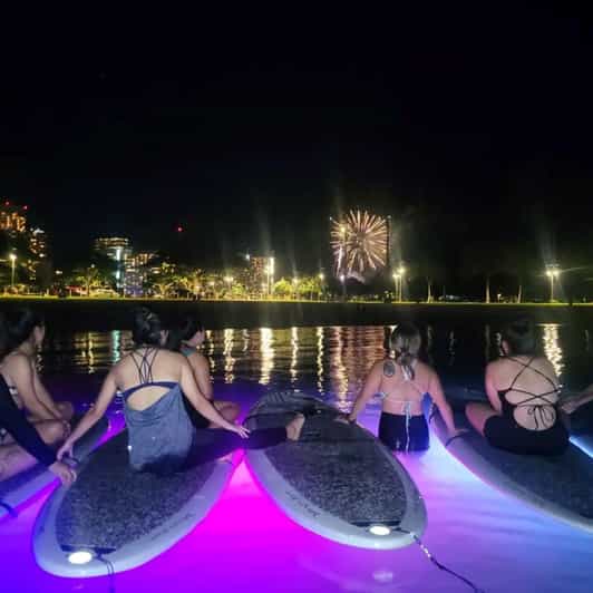 Honolulu: Fireworks Glow and Flow Yoga Class - Dusk Turns to Night: The Skyline Moment You Actually Wait For