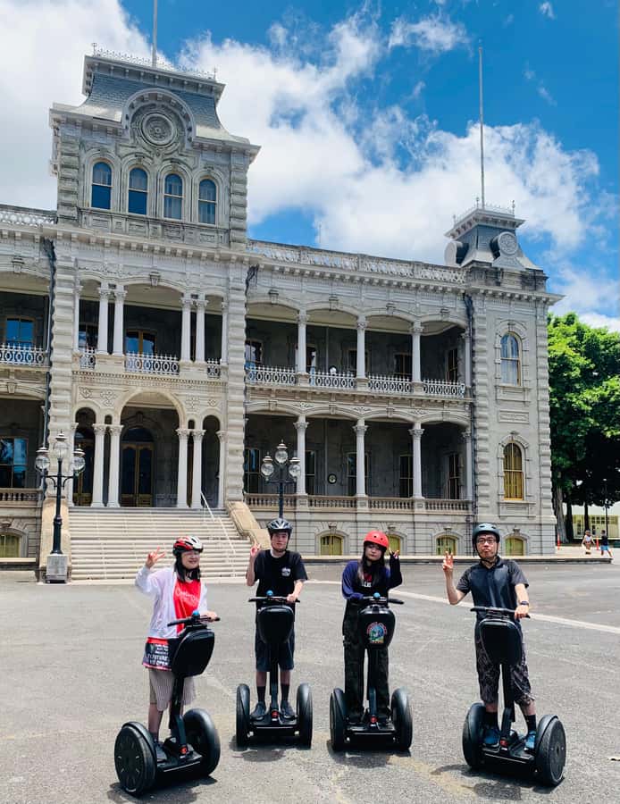 Honolulu: Historic Downtown Segway Tour - Riding along Ala Moana Beach to end the day