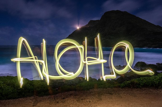 Honolulu Sunset & Light Painting Experience - How the tripods and light-painting tools change your results