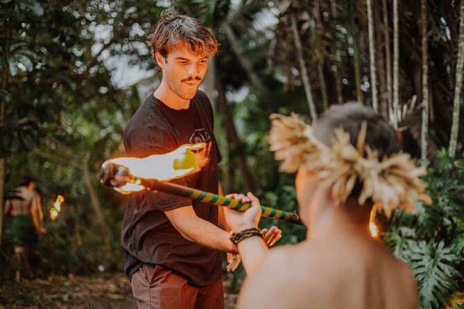 Immersive Luau Experience - Learning ti-leaf lei weaving, step by step