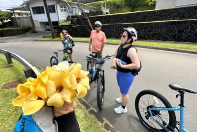 Manoa Falls-Electric Bike to Hike Experience Local meal included - University of Hawaii at Manoa: a quick photo stop with real character