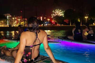 Night SUP Yoga and Fireworks at Magic Island - The LED Lights: The Visual Feature That Changes Everything