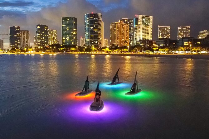 Night SUP Yoga and Fireworks at Magic Island - Fireworks From the Water: The Payoff at Hilton Hawaiian Village