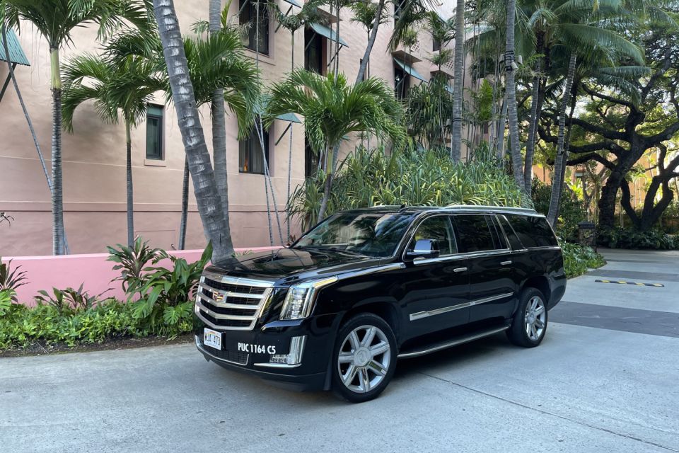 Oahu: Honolulu Airport Private by Escalade SUV - Private Escalade SUV pickup at Honolulu Airport: what it feels like