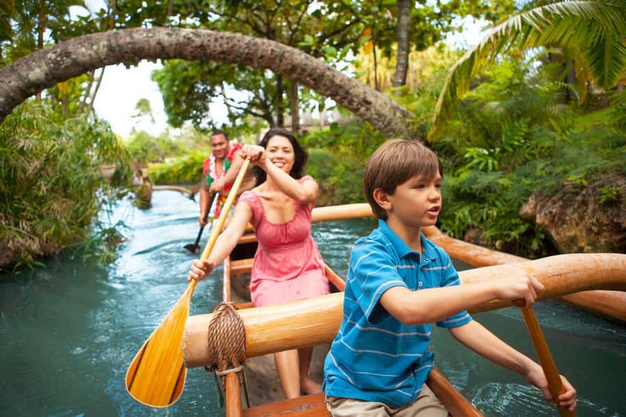 Oahu: Islands of Polynesia and "HA: Breath of Life Show" - Tahiti village: a special wedding ceremony, hip-shaking dance, and pole fishing