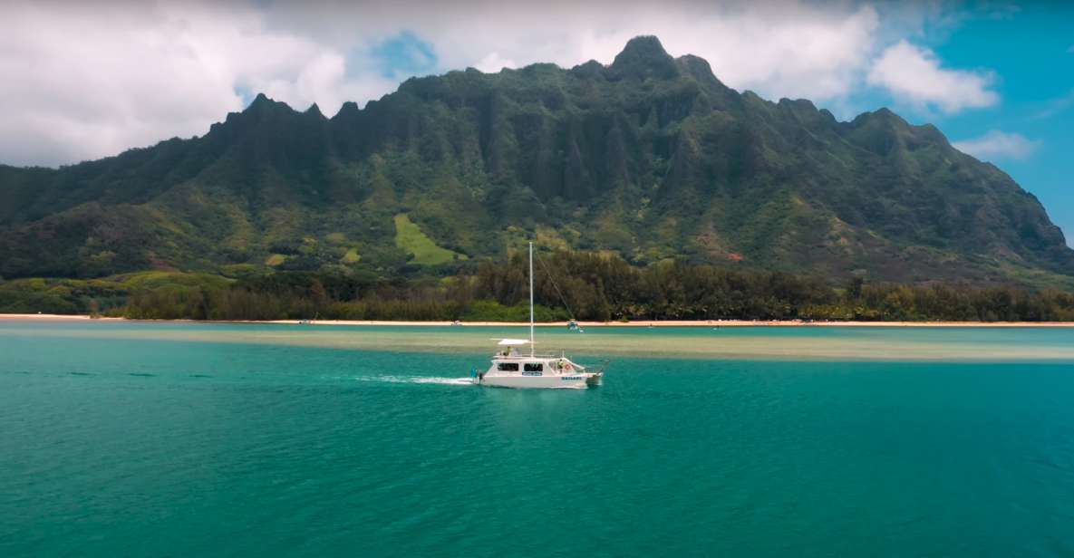 Oahu: Molii Fishpond and Kaneohe Bay Catamaran Tour - Secret Island timing: the short bridge to the catamaran ride