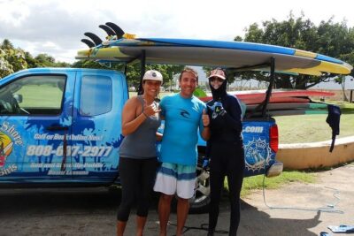 Oahu Private Surfing Lesson - Beach coaching: paddling through the break and board control