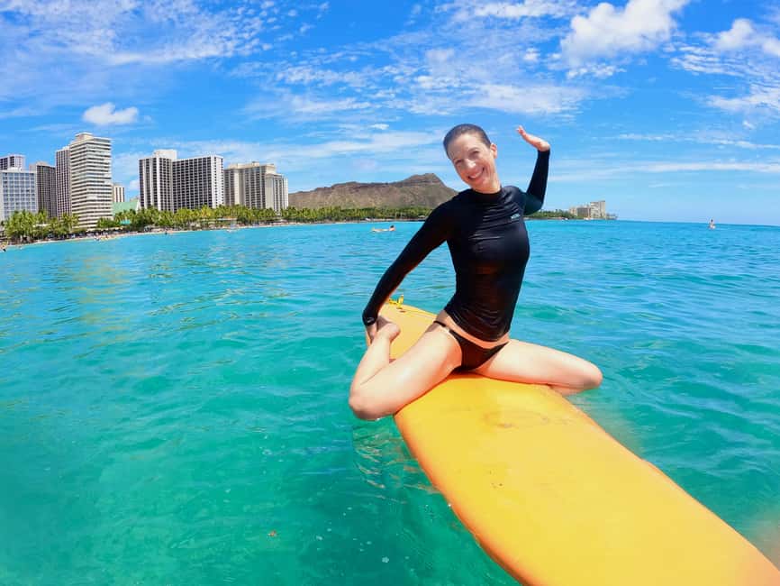 Oahu: Waikiki Beginner Private Surf Lesson- Female Guide - The land session on Waikiki sand: where technique clicks