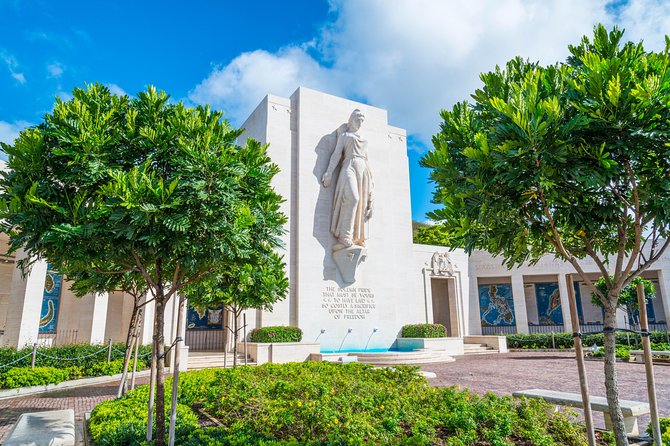 Passport to Pearl Harbor - Entering Pearl Harbor National Memorial: displays, film, and the USS Arizona crossing