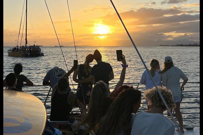 Private 90-Minute Sunset Sail Charter (Kewalo Harbor) - What it feels like to be on a catamaran at night