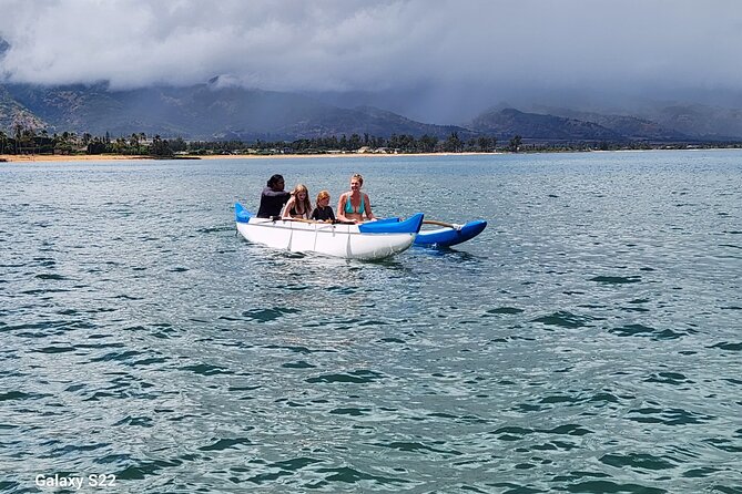 Private North Shore Hawaiian outrigger Canoe and turtle adventure - Wildlife odds: sea turtles, snorkeling, and possible dolphin pods
