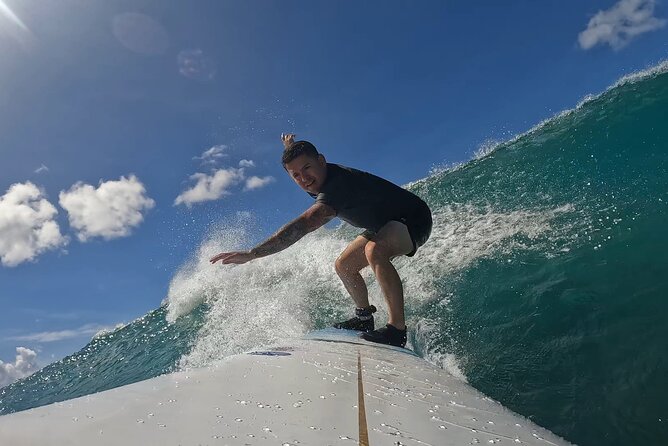 Private Surf Lesson 100% support any level 90mins is perfect time - Equipment Setup: Dry Suit Top or Rash Guard, Longboard, Reef Shoes