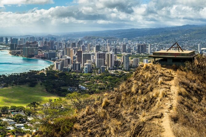PRIVATE TOUR-Hike Diamond Head & Hawaiian Waterfall - Diamond Head State Monument: stairs, effort, and big panoramic rewards