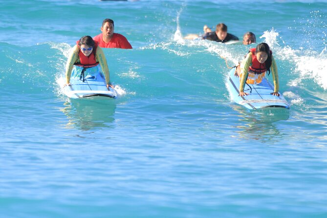 Semi-Private Surf Lesson for 2 or 3 people on Waikiki Beach - The 1.5-Hour Flow: Check-In to Board-Time to Waves