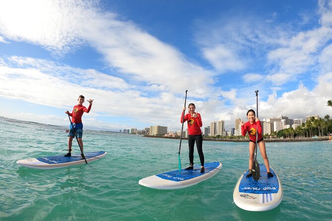 Stand Up Paddle Open Group Lesson with Waikiki Courtesy Shuttle - Why Learn SUP Right Outside Waikiki?