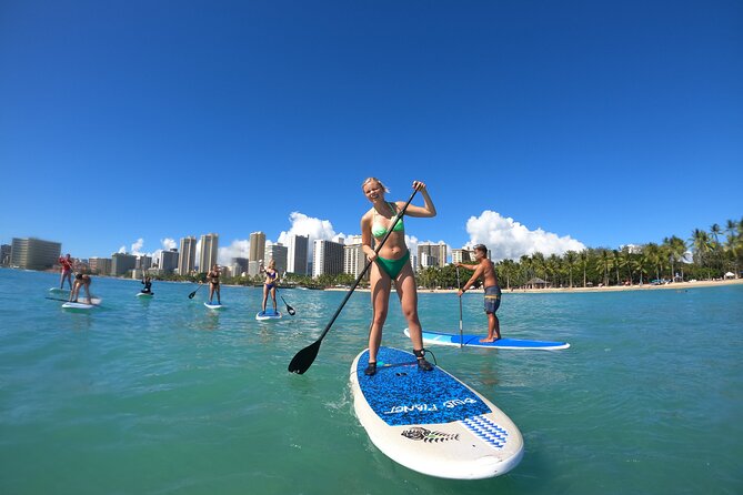 Stand Up Paddle Open Group Lesson with Waikiki Courtesy Shuttle - Getting Picked Up: The Yellow Bus and Waikiki Beach Marriott Base