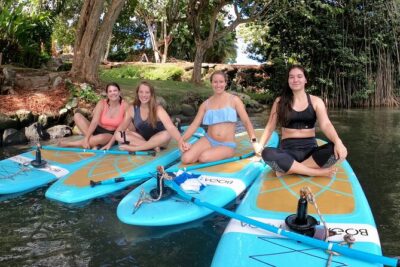 Stand-Up Paddle Yoga on the North Shore of Oahu - Meeting in Haleiwa and walking out with the gear that makes it work