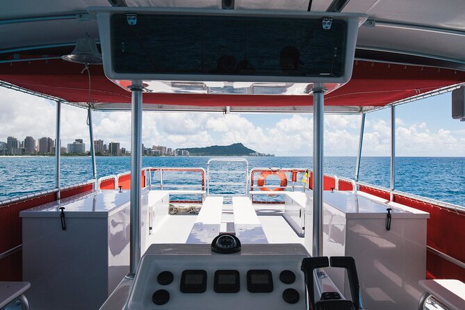 Waikiki Beach Glass Bottom Boat Cruise - Stop 2 along Waikiki Beach: Diamond Head views from the water