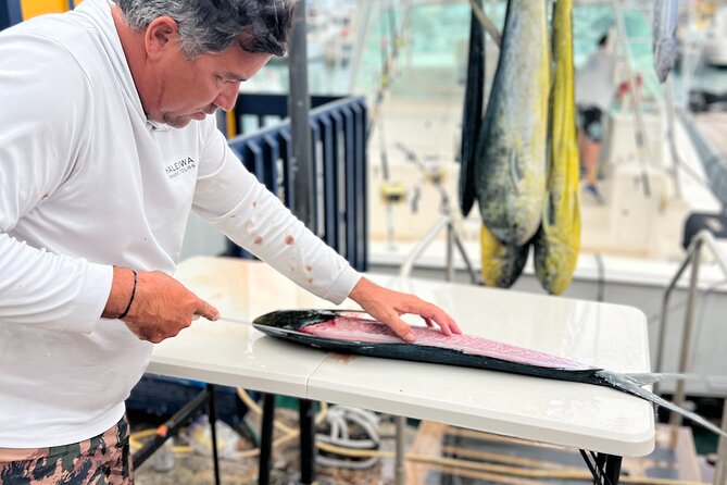 Waikiki Deep Sea Fishing Charter from Oahu - What you can keep: the cut of the day and fileting service