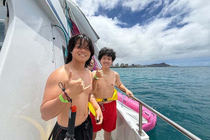Waikiki Snorkeling & Ocean Waterpark Adventure from Oahu - Diamond Head, Waikiki Beach, and Ala Moana Views From the Water